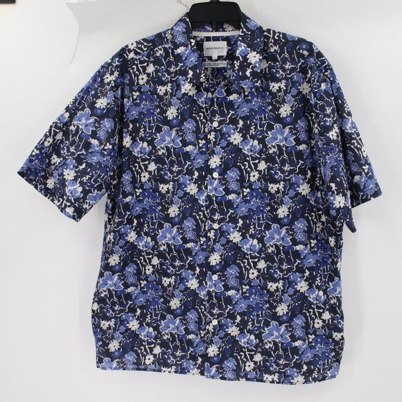 Norse Projects Shirt Men's Large Short Sleeve Floral Carsten Liberty Print loop - Picture 2 of 12